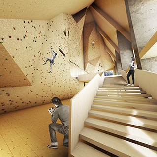 rock climbing center